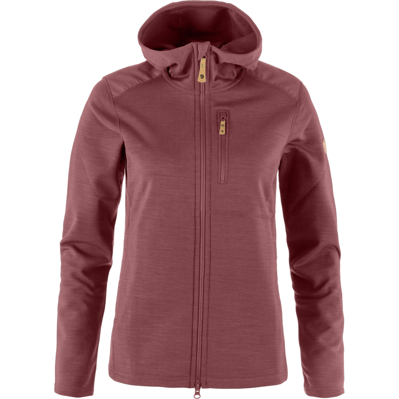 Fjällräven Womens Keb Fleece Hoodie (Rød (MESA PURPLE/410) X-large)