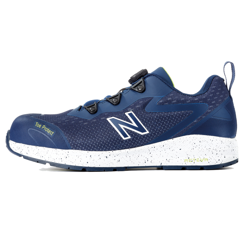 Se New Balance Logic Navy/Lime Sikkerhedssko (Navy/Lime, 45,5) hos Specialbutikken