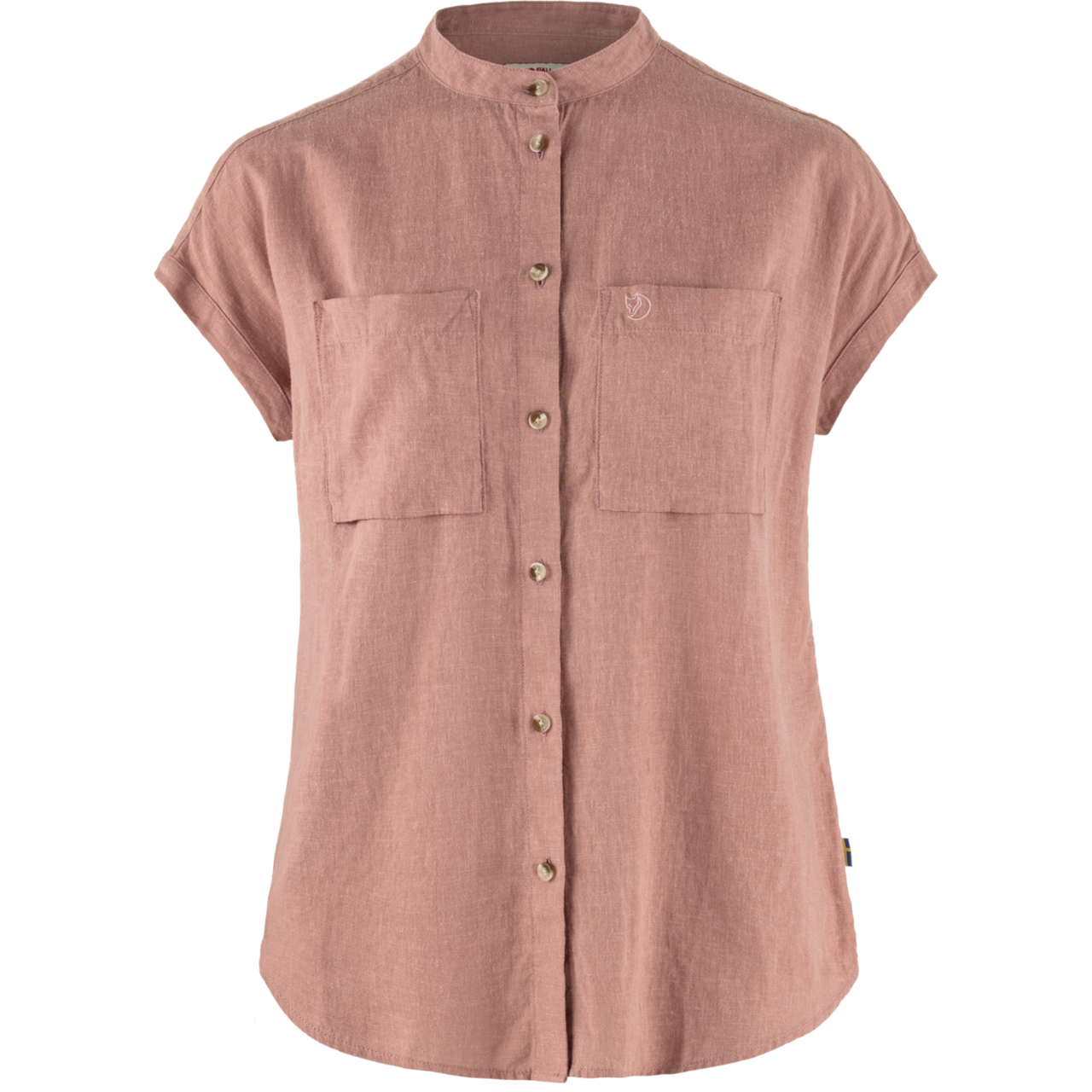 Fjällräven Womens Övik Hemp Shirt S/S (Lyserød (DUSTY ROSE/300) Large)