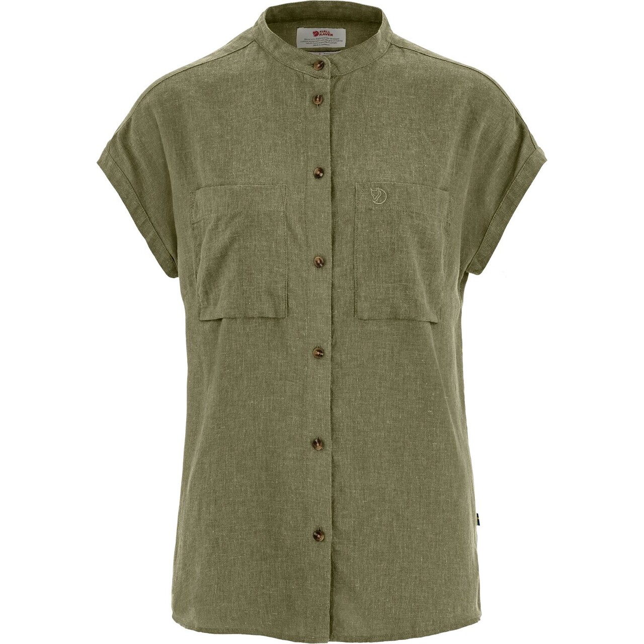 Fjällräven Womens Övik Hemp Shirt S/S (Grøn (GREEN/620) Large)