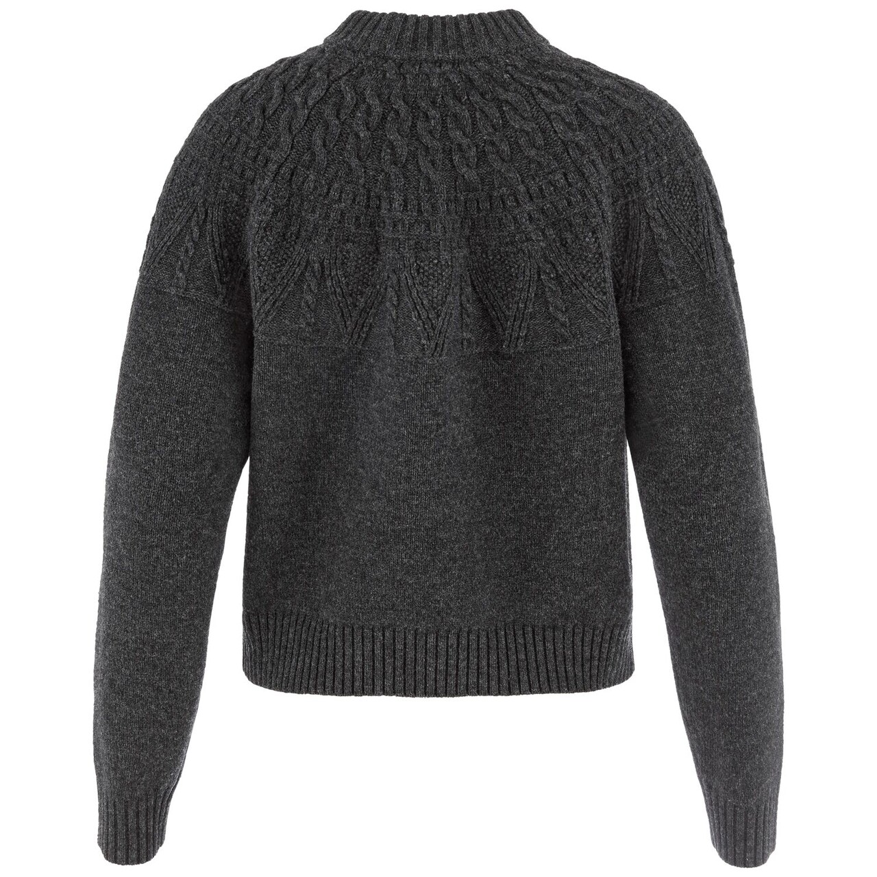 Fjällräven Övik Solid Jacquard Knit W (Dark Grey, M)