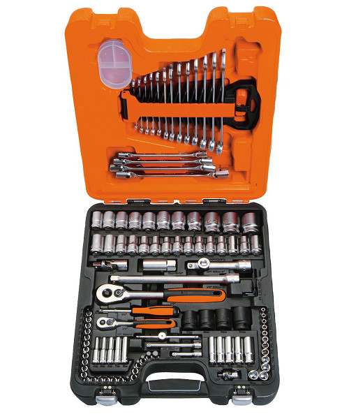 Bahco S108 topnøglesæt 1/4" + 1/2" 108 dele billede