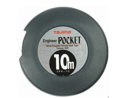 Pocket båndmål 10M FIG 4 KL 1 Rustfrit stål