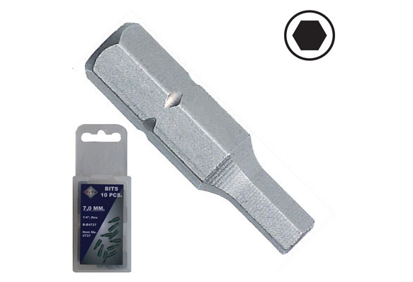 BaTo bits 1/4" 6 KT. 4,0 mm - 10 stk.