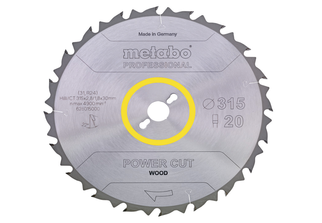 Metabo 24 tands rundsavsklinge ø254 billede