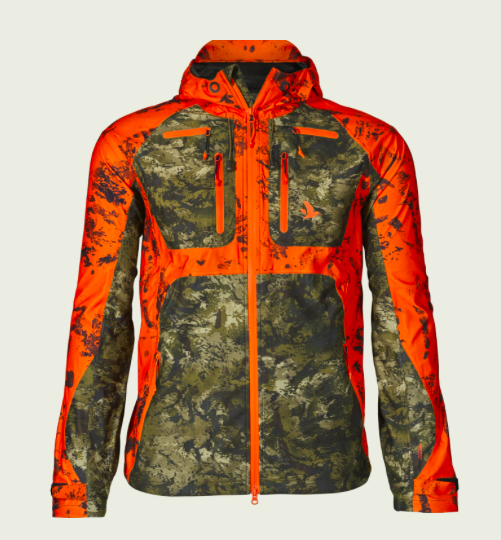 Se Seeland Vantage jakke (Green/InVis Orange B, 54) hos Specialbutikken