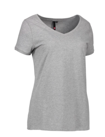 CORE T-SHIRT V-HALS (Grå Melange, L)