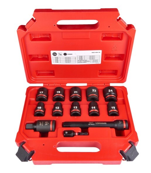 Milwaukee 1/2\" Slagtopsæt 13 Dele