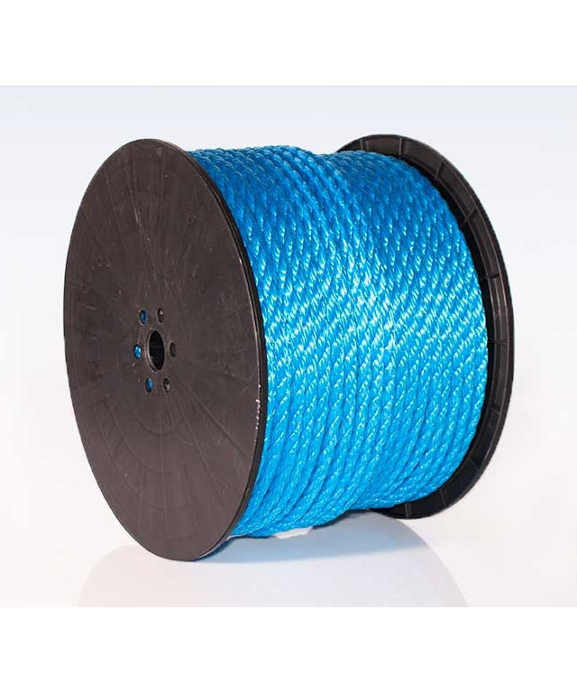 Polyreb blå Ø10 mm - 125 meter på spole