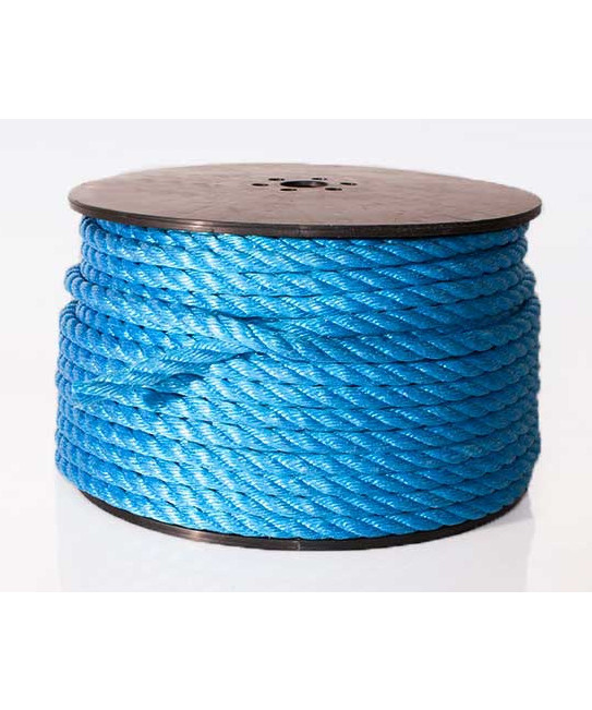 Polyreb blå Ø12 mm - 85 meter på spole