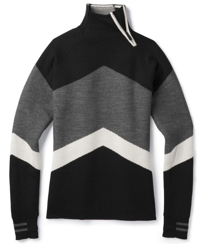 Se Smartwool Women's Dacono Ski Funnel Neck Sweater (Black, XL) hos Specialbutikken