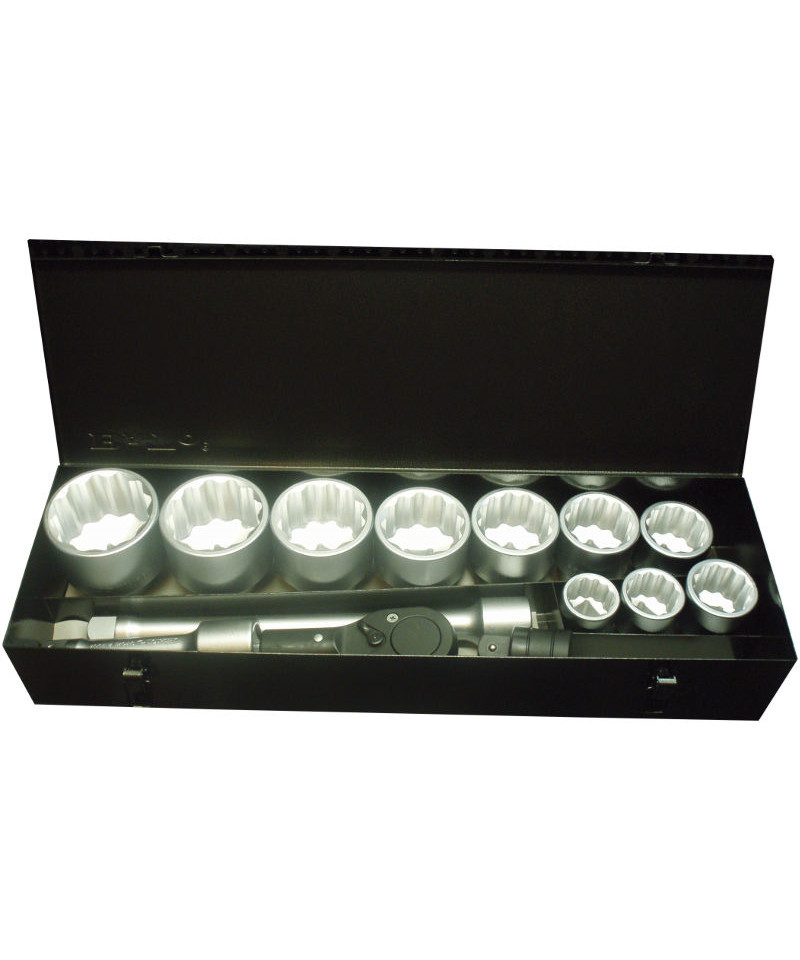 BATO Topnøglesæt 1" 12kt. 36-80mm 14 dele.