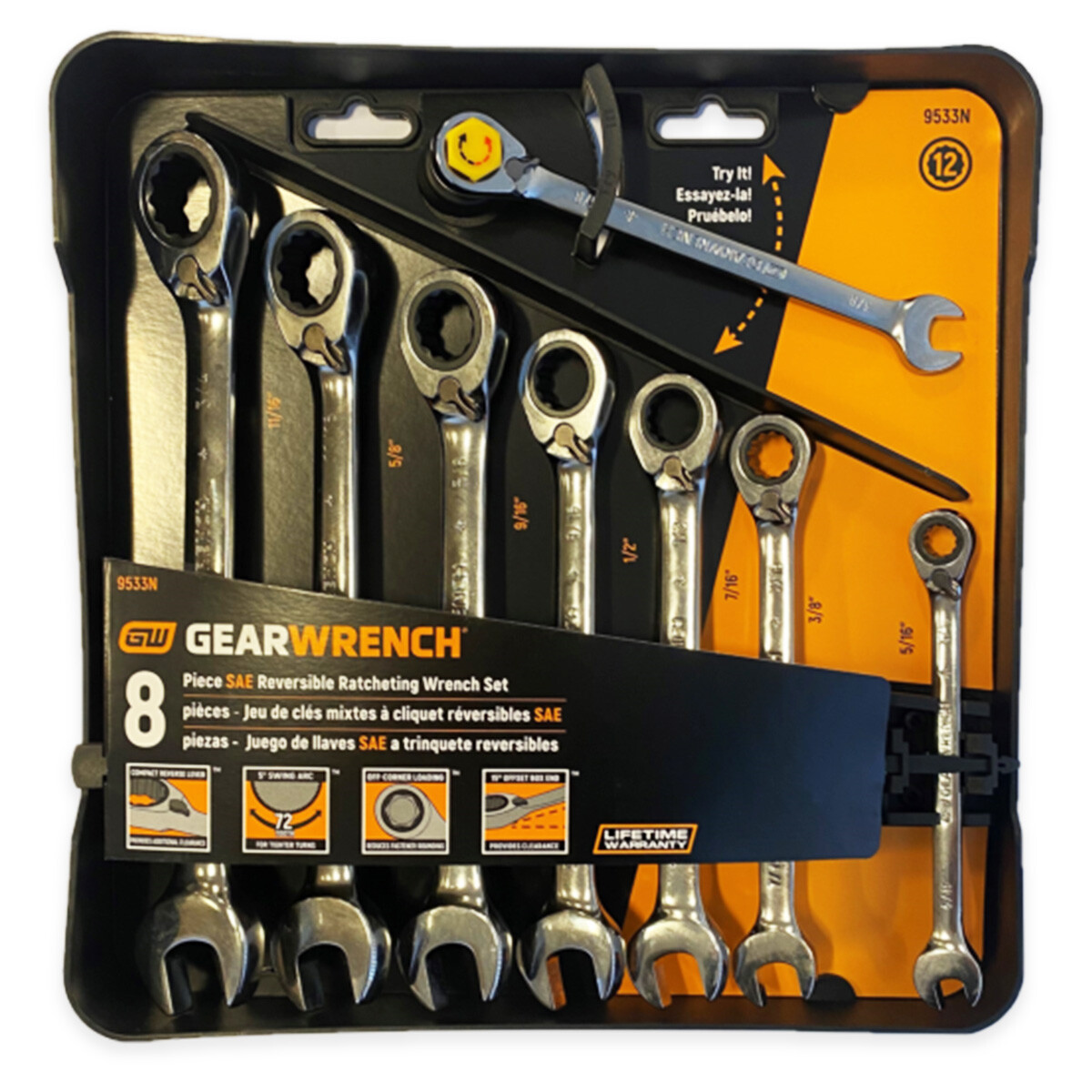 Bato ringskraldenøglesæt 5/16"-3/4"