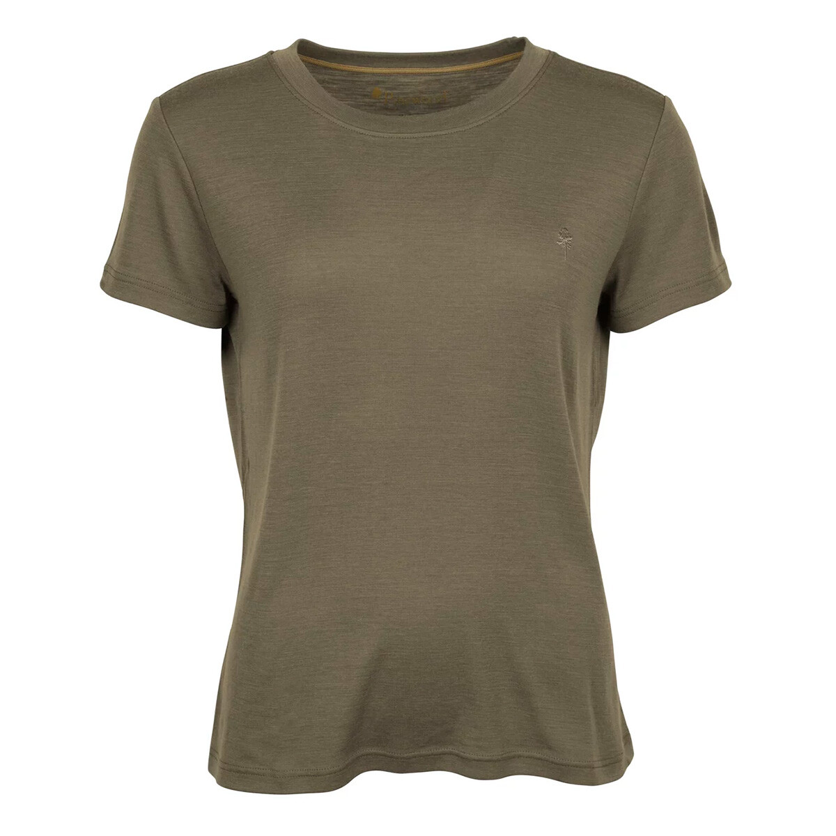 Se Pinewood Travel Merino T-shirt dame (Green, XL) hos Specialbutikken