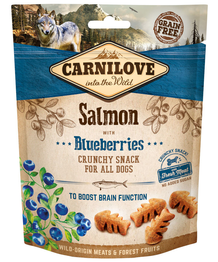 Carnilove Crunchy Snack m/ laks og blåbær