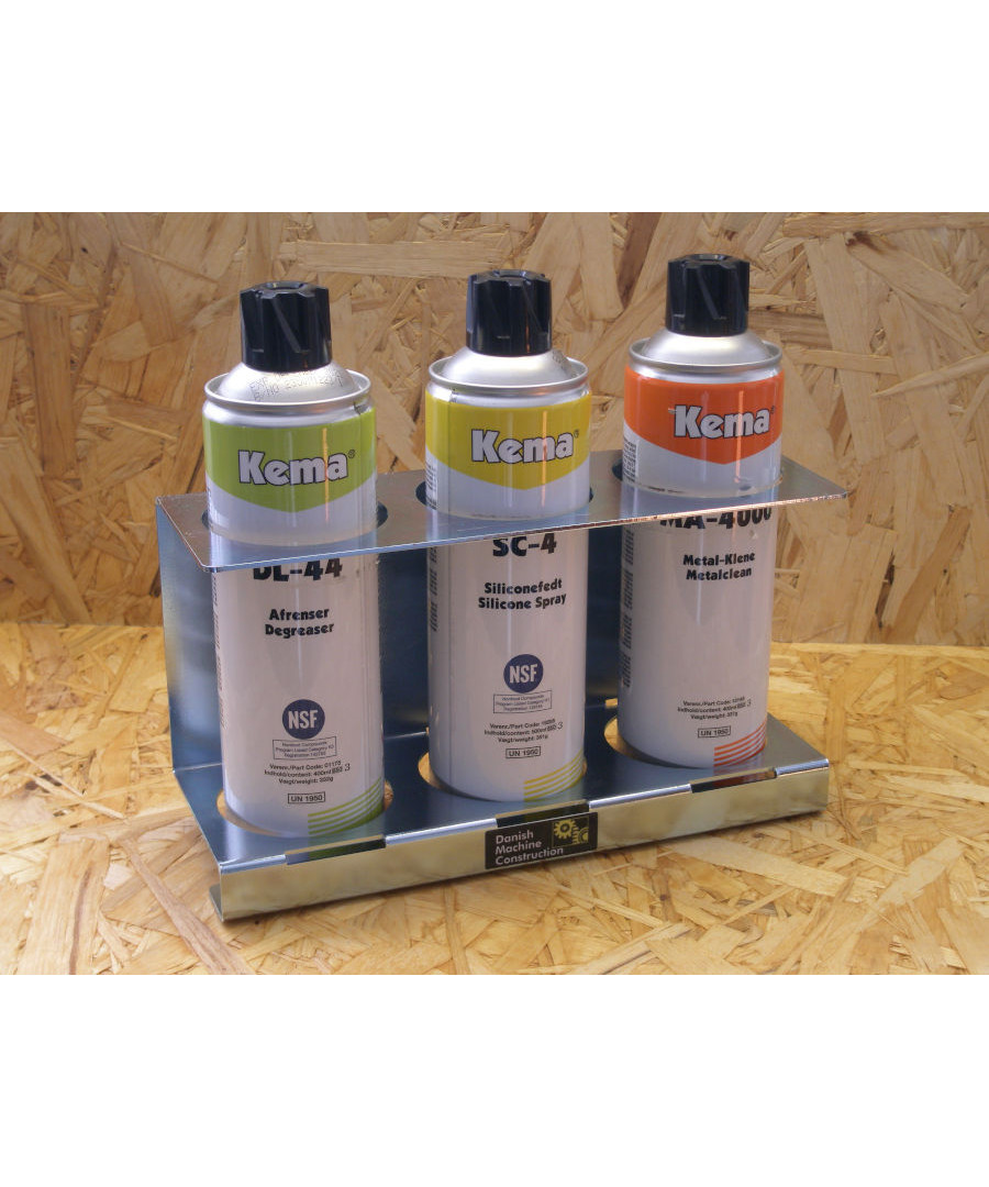 Holder til spraydåser m/ 3 rum