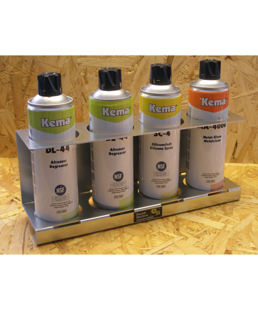 Holder til spraydåser m/ 4 rum