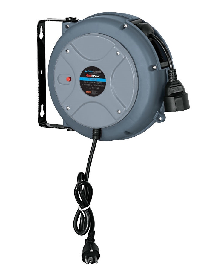 Flowconcept automatisk kabelopruller m/ 10 m billede