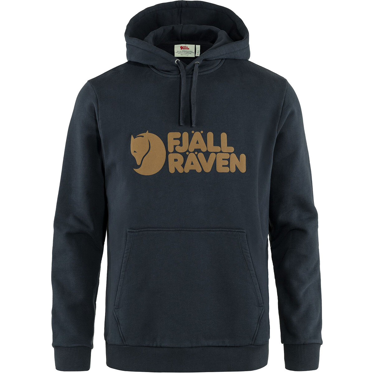 Billede af Fjällraven Logo Hoodie M (Dark Navy, XL) hos Specialbutikken