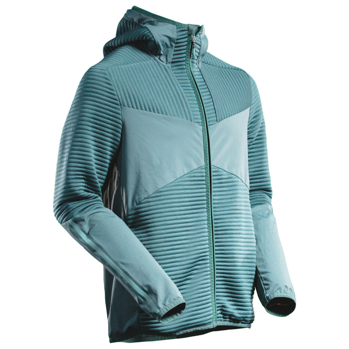 Mascot Fleece hættetrøje med lynlås (Lys Skovgrøn, L) billede