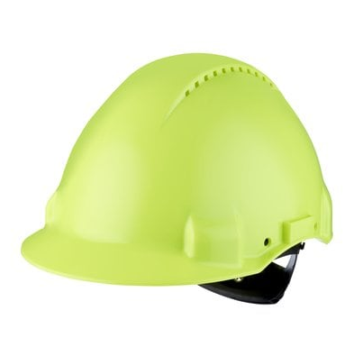 3M G3000 Uvicator sikkerhedshjelm m/ stilleskrue (Hi Vis Gul, One Size) billede