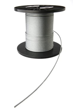 Stålwire galvaniseret Ø6 mm 110 m