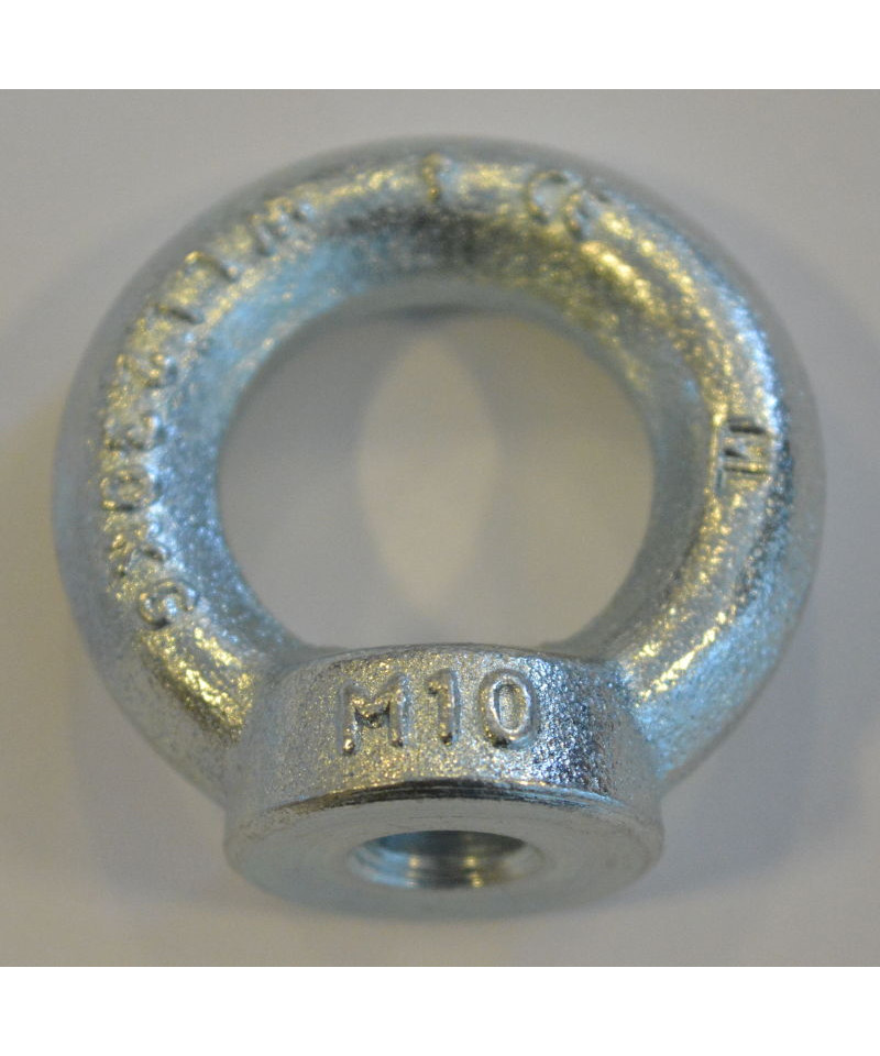 Øjemøtrik M10 galvaniseret