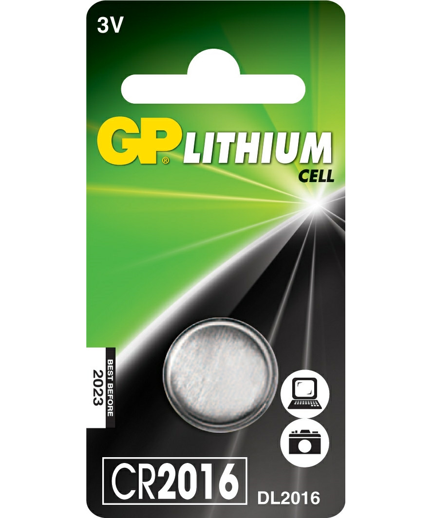 Billede af GP batteri Lithium 3V CR2016 1 stk. hos Specialbutikken