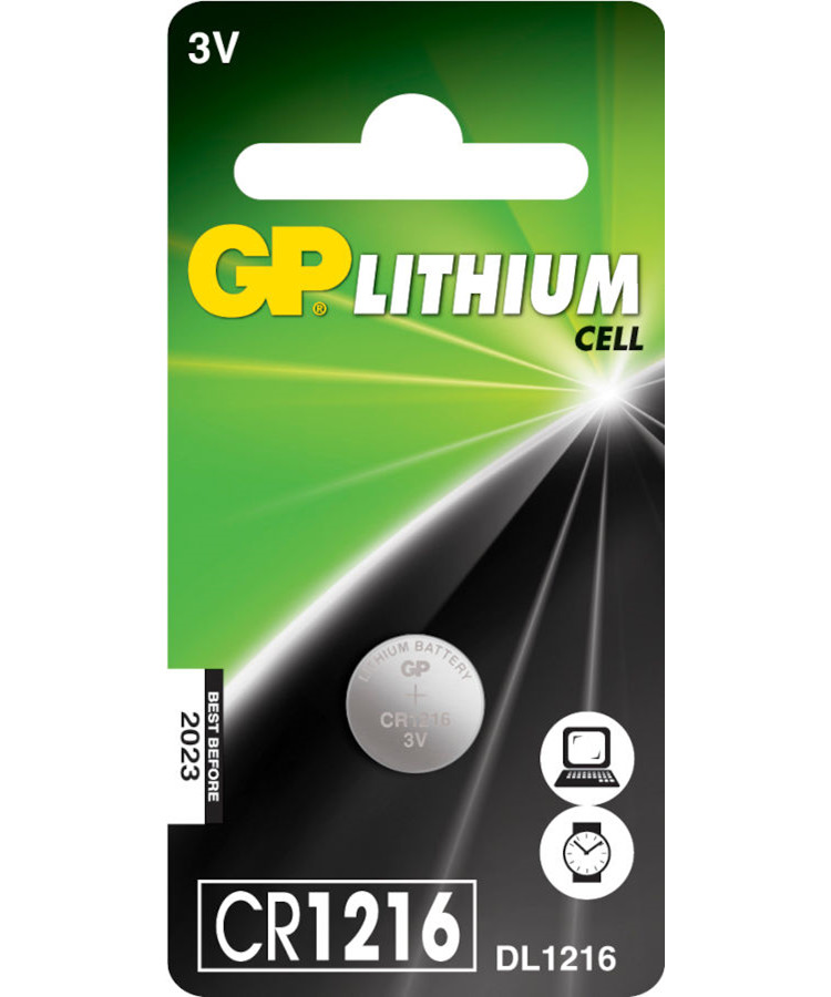 Billede af GP batteri Lithium 3V CR1216 1 stk. hos Specialbutikken