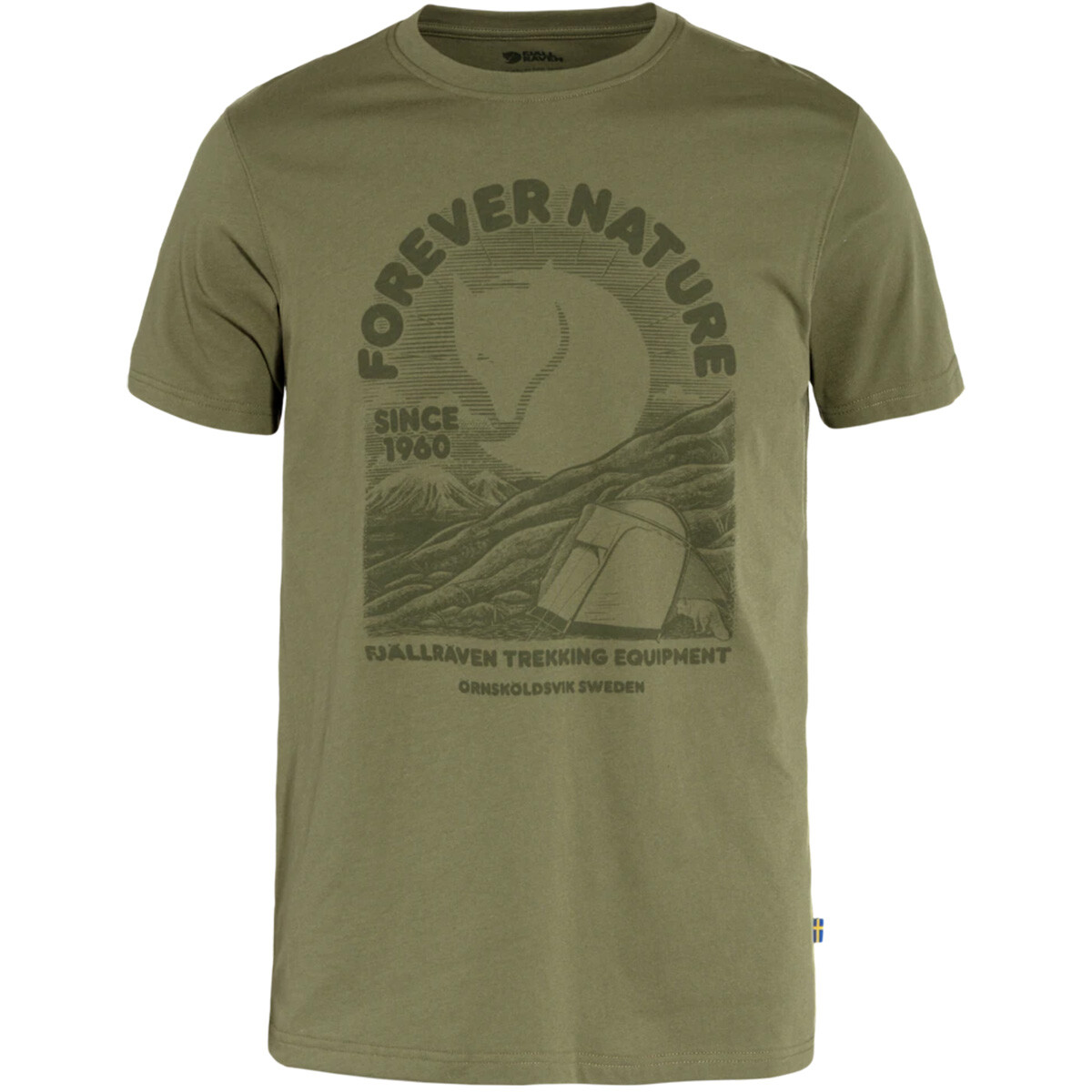 Fjällräven EquipHerre / Mændt T-Shirt Herre / Mænd-green-M - T-Shirt, Polo-shirt
