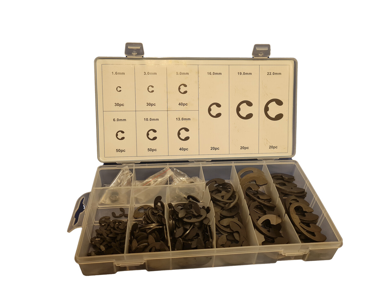 Låseringssortiment 300 dele hestesko