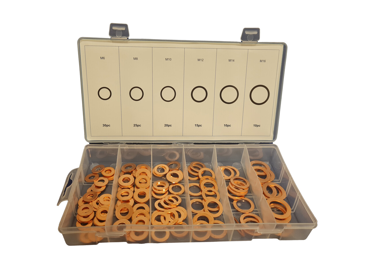 Kobberskive Sortiment 110 dele