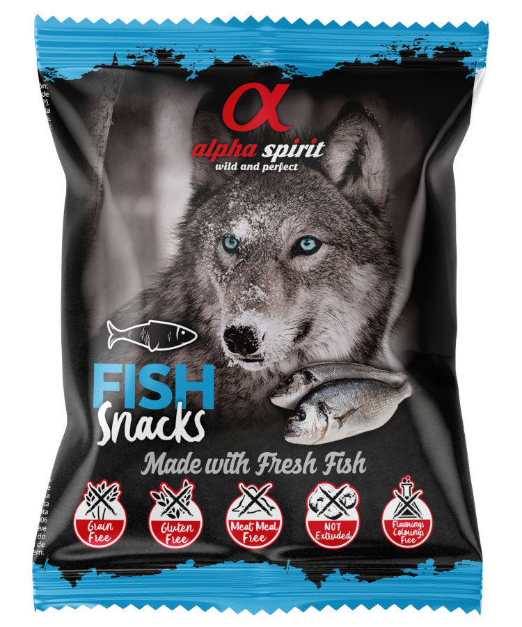 Alpha Spirit snack m/ fisk 50 g