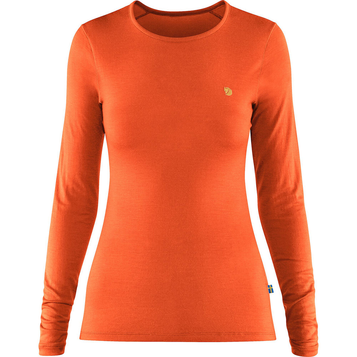 Fjällräven Bergtagen thinwool LS W (Hokkaido Orange, XL)