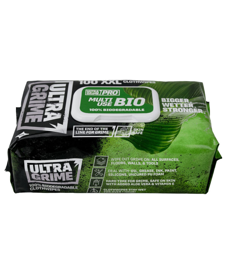 Uniwipe UltraGrime Bionedbrydelige Engangsklude - 100 stk. billede