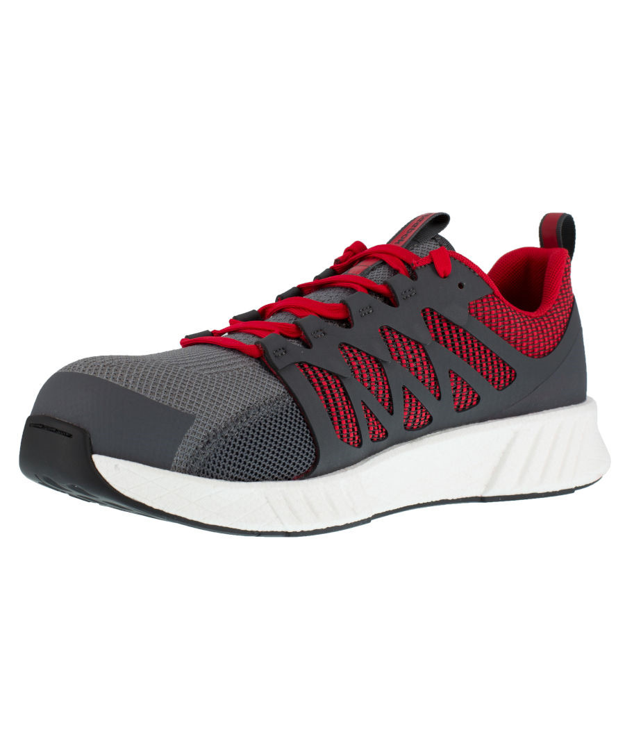 Billede af Reebok Fusion Flexweave sikkerhedssko S1P ESD (Grey/Red/White, 37)