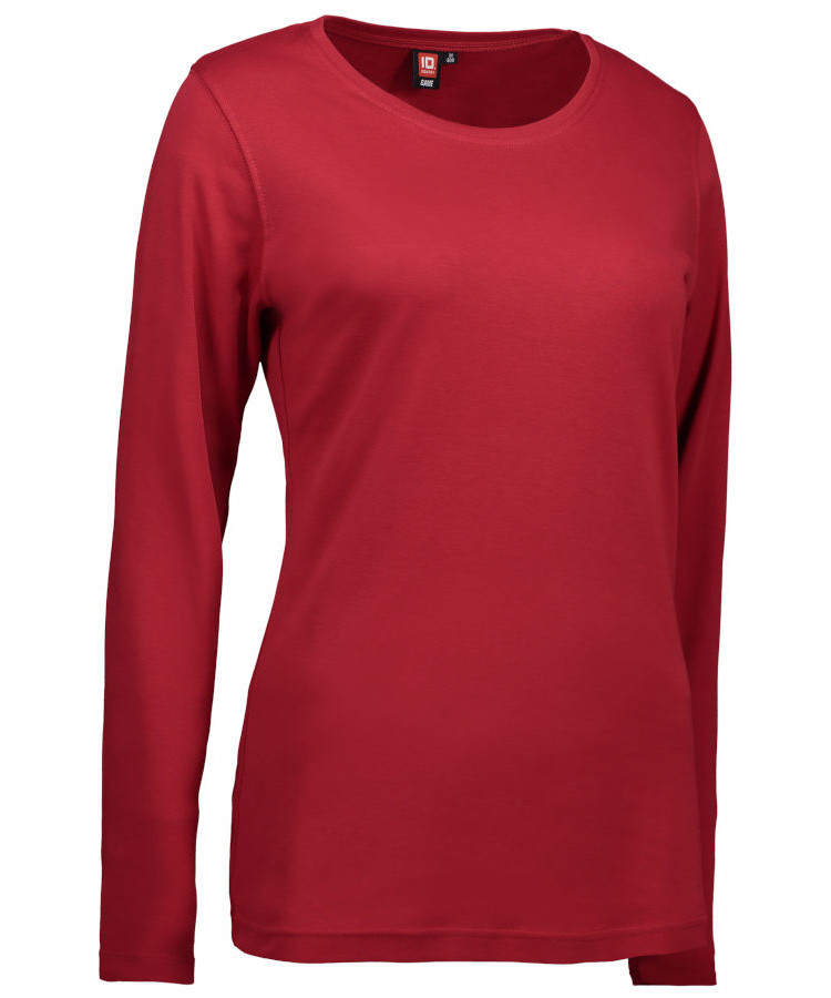 Billede af ID langærmet t-shirt - dame (Rød, M) hos Specialbutikken
