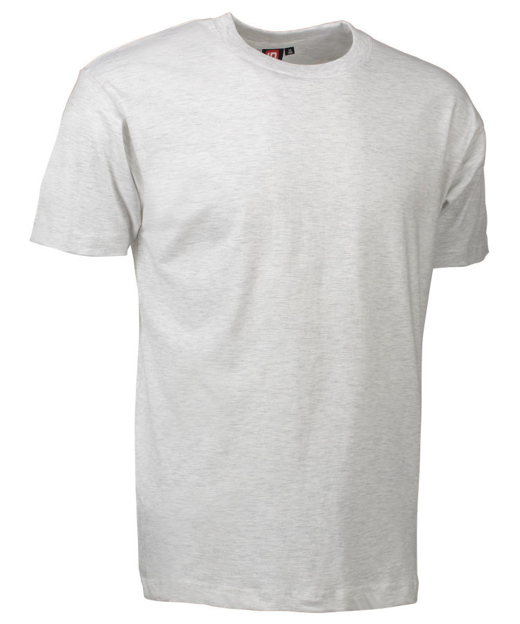 Se ID T-Time T-shirt (Snow Melange, L) hos Specialbutikken