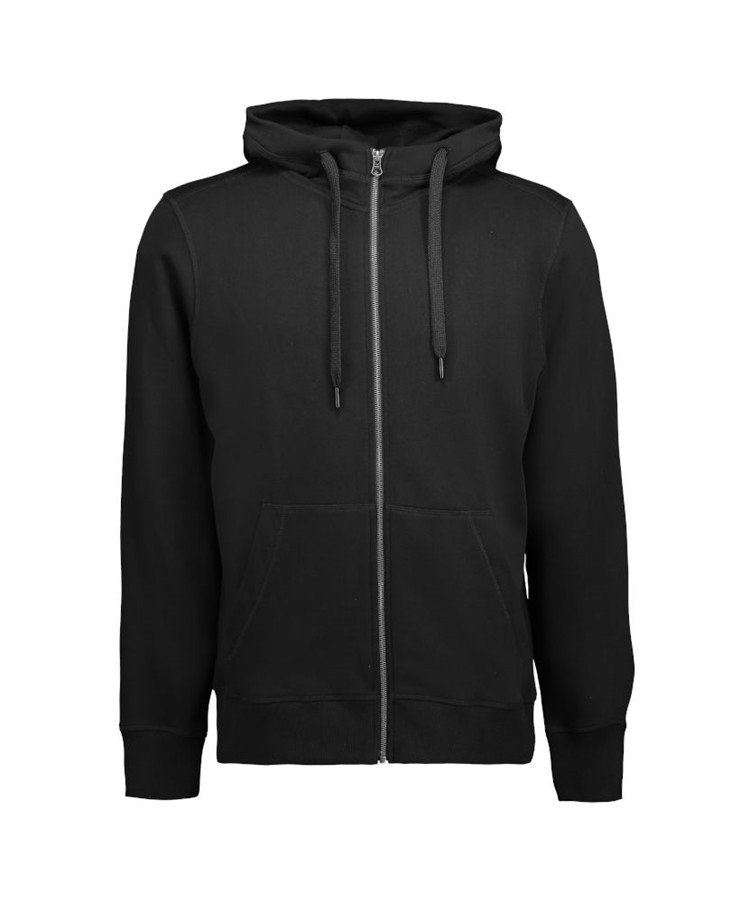 Billede af ID full zip herre hoodie (Koksgrå, XL)