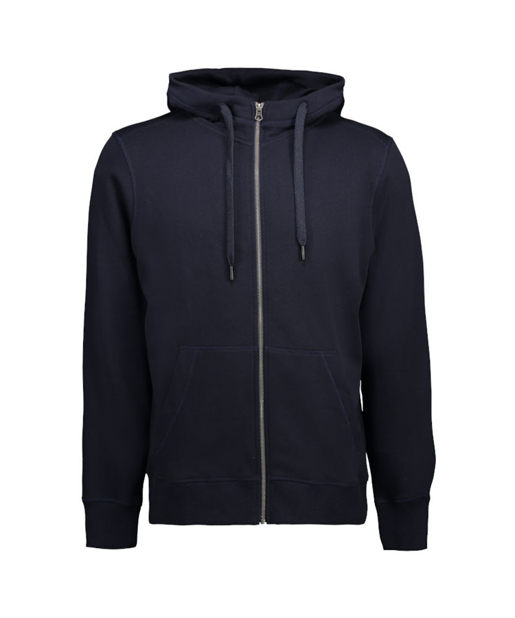 Se ID full zip herre hoodie (Navy, 3XL) hos Specialbutikken