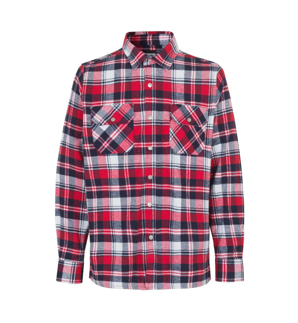 ID Green Leaf skjorte (Rød, 43/44)