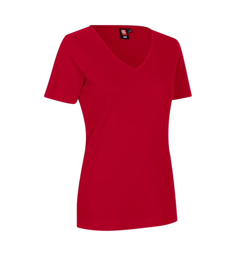 Se ID Interlock T-shirt dame (Rød, L) hos Specialbutikken