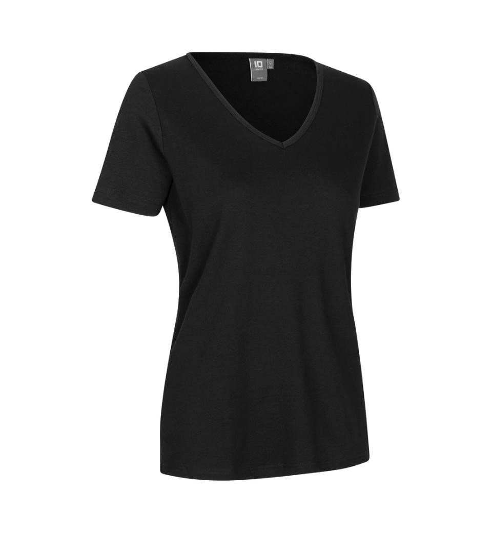 Se ID Interlock T-shirt dame (Sort, 2XL) hos Specialbutikken