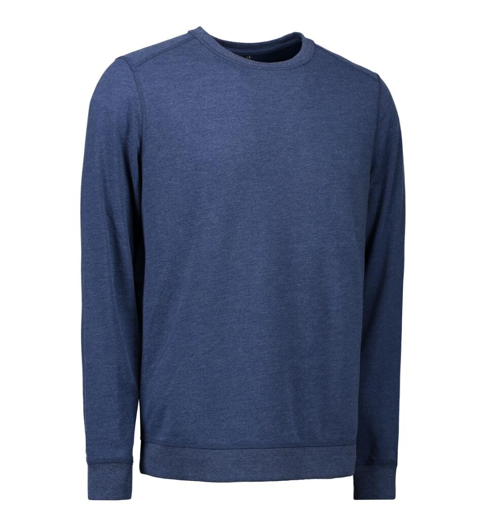 ID Core o&amp;#39;neck sweatshirt - herre (Blå Melange, M)