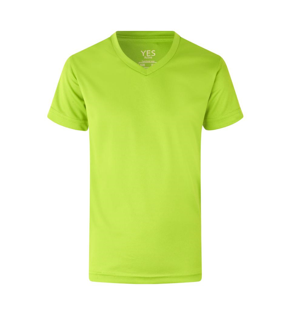 ID YES Active Børne T-shirt (Lime, 12/14 ÅR)