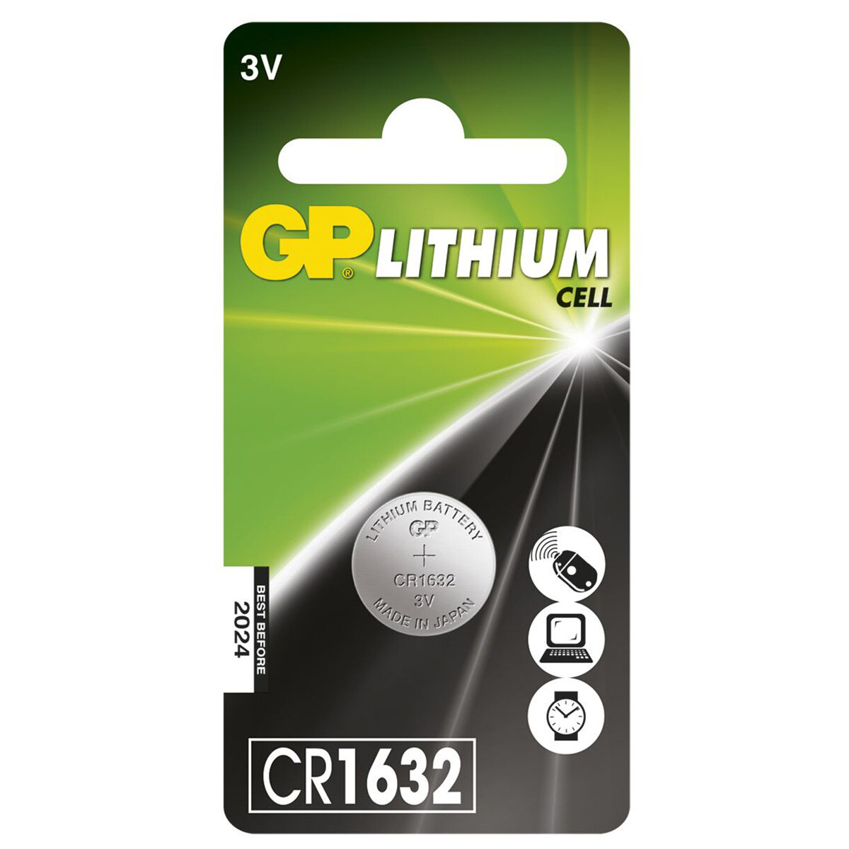 Se GP Lithium 3V CR1632 C1 Knapcelle Batteri hos Specialbutikken