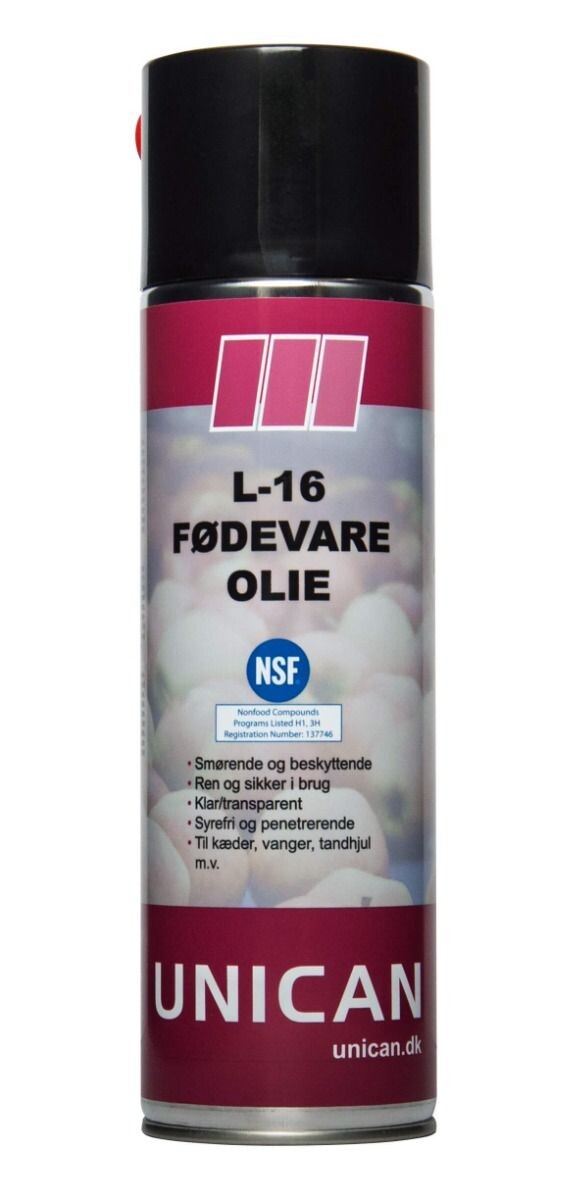 Unican Fødevareolie L-16 500 ml.