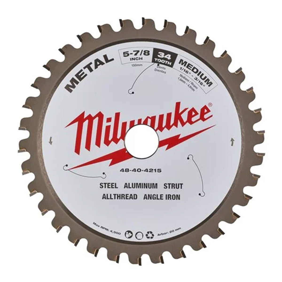 Milwaukee Rundsavsklinge Til Metal