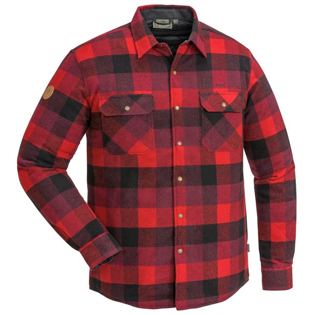 Pinewood Canada 2.0 Classic foret skjorte-red/black-M - Skjorter