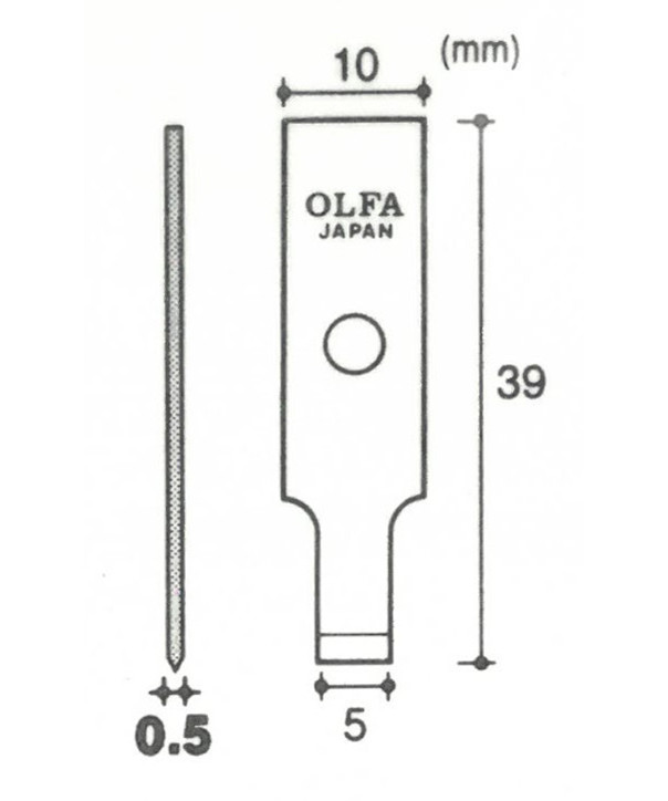 Olfa PNB5/S blade til paneljern - 6 stk.